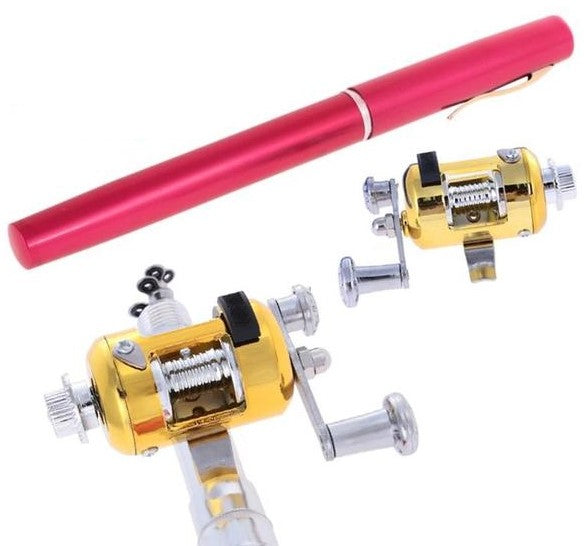 Pocket Telescopic Fishing Pole with Reel - Available in 5 Colors