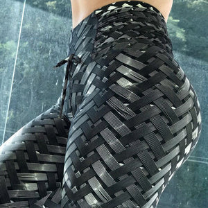 Sexy Weave-Like Pattern Fitness Sport Leggings